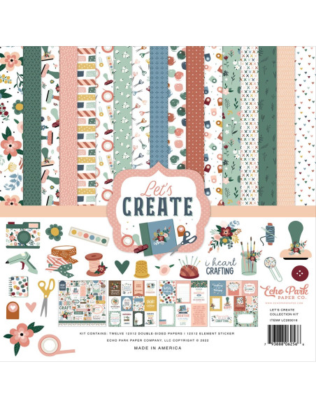 Kit 12x12 de colección Let's Create Echo Park
