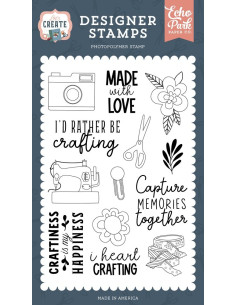 Sellos TransparentesI Heart Crafting  Let's Create Echo Park