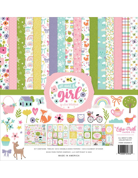 Kit 12x12 de colección All About A Girl Echo Park