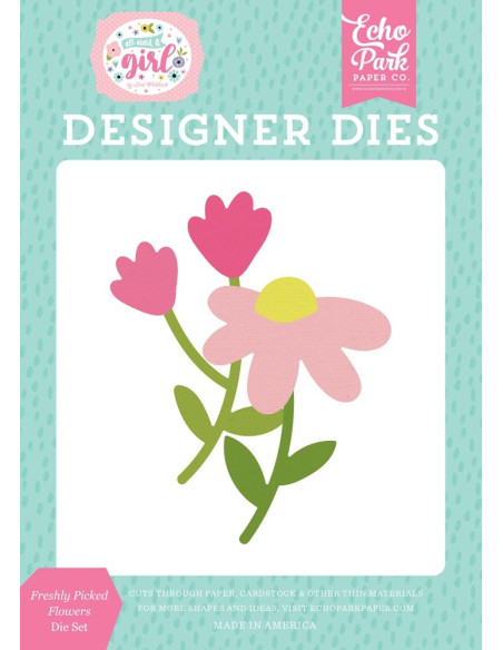 Troqueles Freshly Picked Flowers  All About A Girl Echo Park