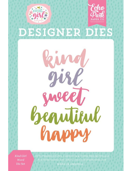 Troqueles Kind Girl World  All About A Girl Echo Park