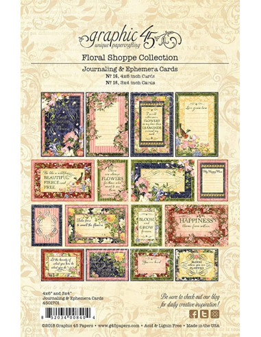Tarjetas Floral Shoppe  Graphic 45