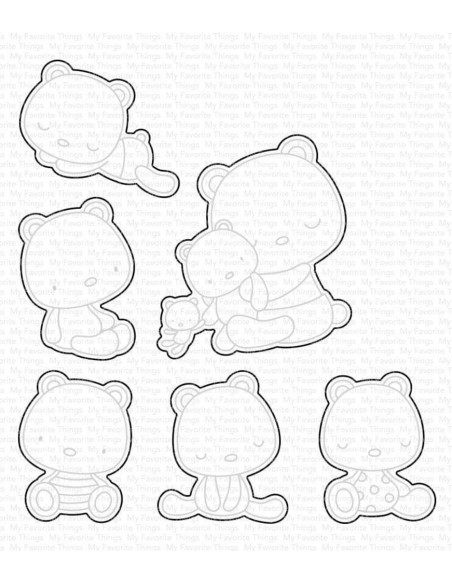 Troquel Bear Hugs de MFT