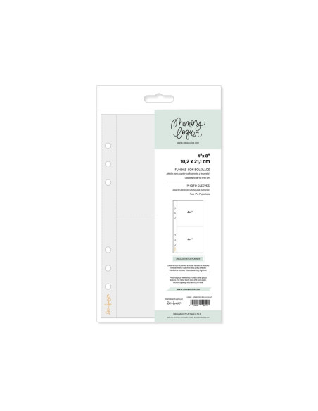 Set de 10 Fundas4"X8" Dos Bolsillos Lora Bailora