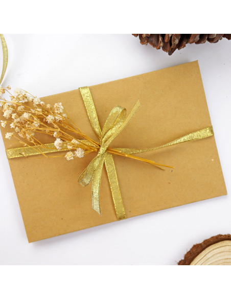 1m Lazo Fino Lamé Oro