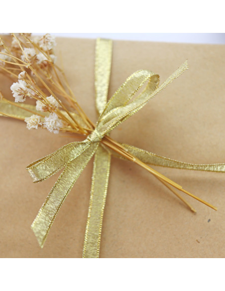 1m Lazo Fino Lamé Oro