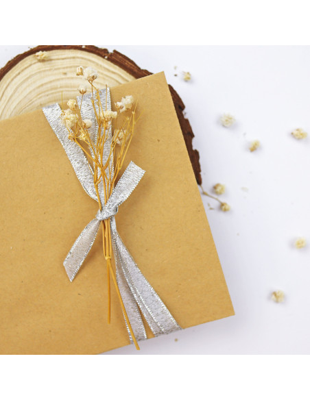 1m Lazo Fino Lamé Plata