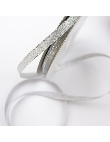 1m Lazo Fino Lamé Plata