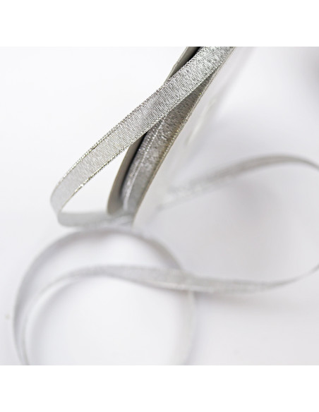 1m Lazo Fino Lamé Plata