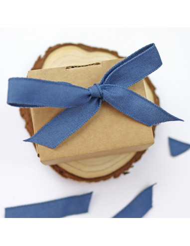 1m Lazo Lino Azul Indigo