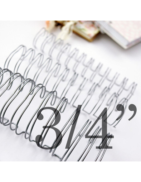 Wire-O 3/4" Plata Alúa Cid