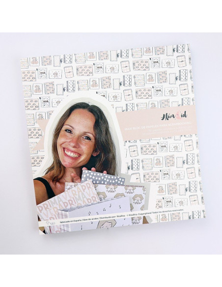 Kit para taller de Iniciación al Scrapbooking de Alúa Cid