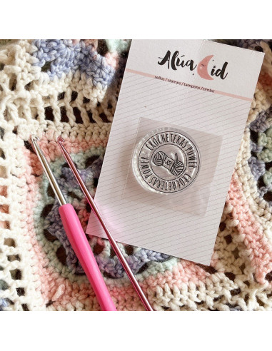 Sello Crocheteras power  Alúa Cid