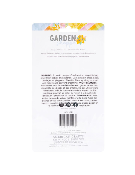 Pegatinas 3D  Garden Shoppe de Paige Evans