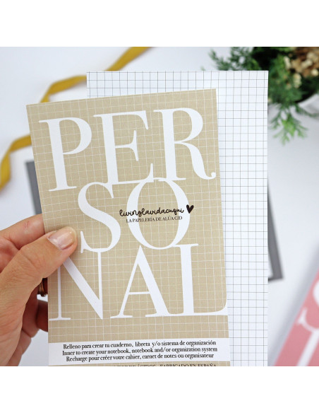 Relleno para Libreta Personal, de Alúa Cid