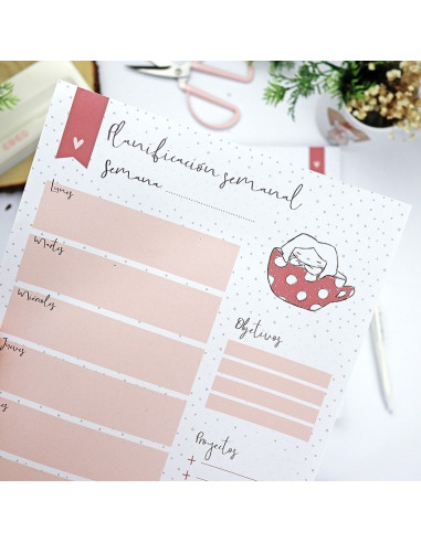 Planificador semanal LQY+Q Vertical Alúa Cid