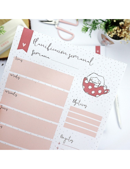 Planificador semanal LQY+Q Vertical Alúa Cid