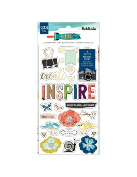 Libro de Stickers Print Shop Vicki Boutin