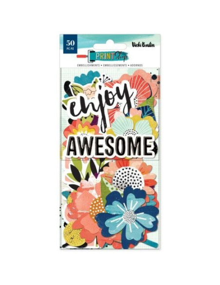 Die-Cuts Ephemera Floral Print Shop Vicki Boutin