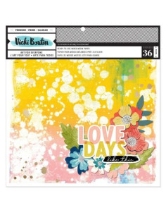 Bloc 12x12" Mixed Media Backgrounds Print Shop Vicki Boutin
