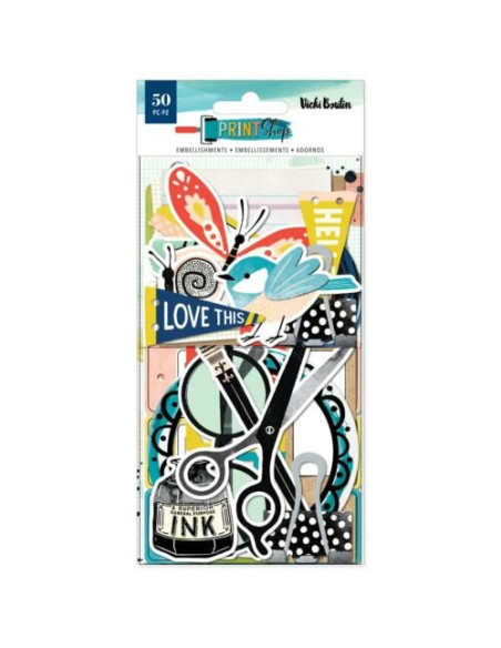 Die-Cuts Ephemera Journaling Print Shop Vicki Boutin