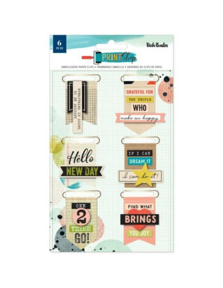 Clips Decorativos Print Shop, de Vicki Boutin Clips Decorativos Print Shop, de Vicki Boutin
