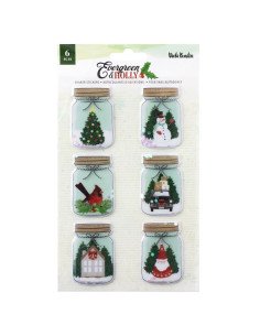 Pegatinas shaker Evergreen & Holly Vicki Boutin