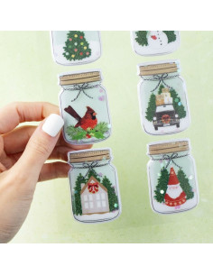 Pegatinas shaker Evergreen & Holly Vicki Boutin 2