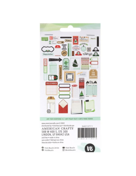 Troquelados Journaling Evergreen & Holly Vicki Boutin