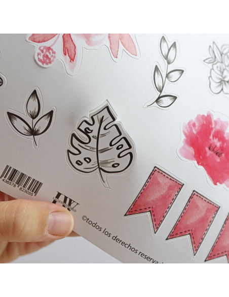 Hoja de pegatinas, Rouge