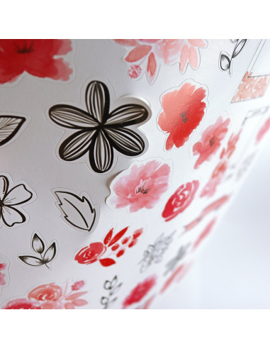 Hoja de pegatinas, Rouge