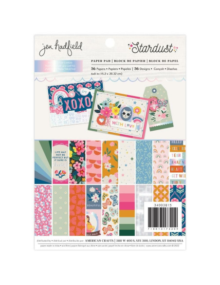 Bloc PEQUEÑO Stardust Jen Hadfield 6x8"