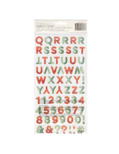 Thickers abecedario Mittens and Mistletoe, Crate Paper 2