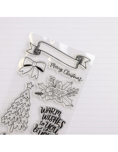 Troquelados etiquetas Mittens and Mistletoe, Crate Paper