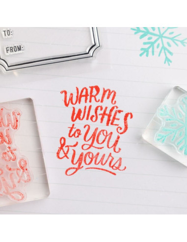 Troquelados etiquetas Mittens and Mistletoe, Crate Paper