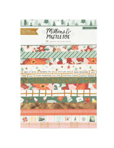 Chipboard Mittens and Mistletoe, Crate Paper 2