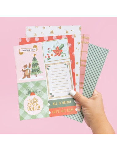 Chipboard Mittens and Mistletoe, Crate Paper