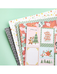 Bloc 12x12" Mittens and Mistletoe, Crate Paper 2