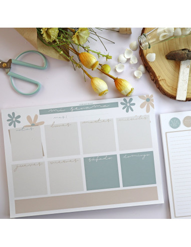 Planificador semanal Pe de Pepa