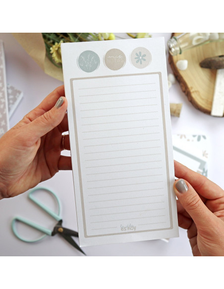 Bloc de notas XL La vida es hoy. Diseño Pe de Pepa