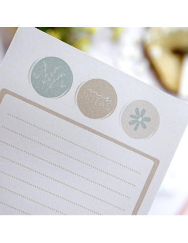 Bloc de notas XL La vida es hoy. Diseño Pe de Pepa