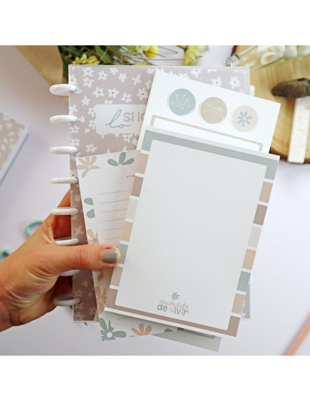 Bloc de notas XL La vida es hoy. Diseño Pe de Pepa