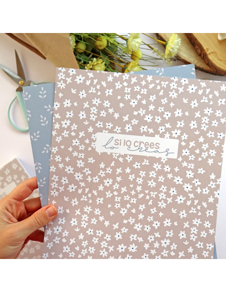 Set 2 láminas 'Si lo crees, lo creas'. Diseño Pe de Pepa