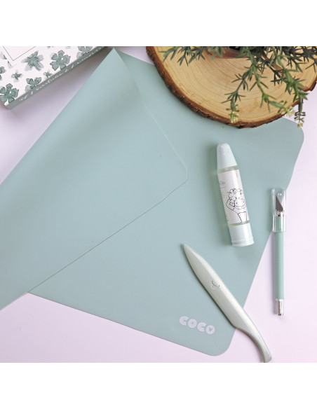 Base de silicona Menta para mix media