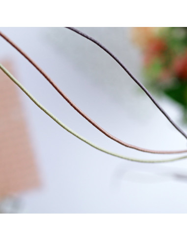 1m cordón elástico fino violeta