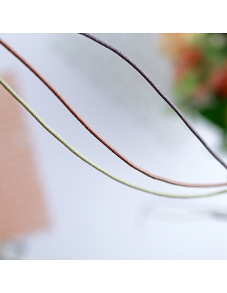 1m cordón elástico fino violeta