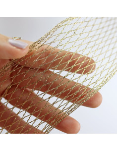 1m lazo malla oro 2