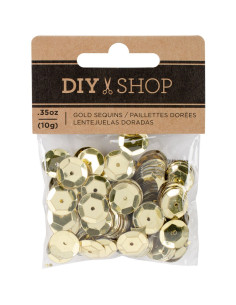 Lentejuelas Doradas DIY