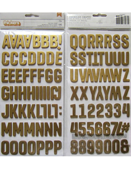 Thickers Ella dorado, American Crafts