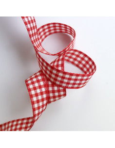 1m lazo Vichy Rojo 15mm 2